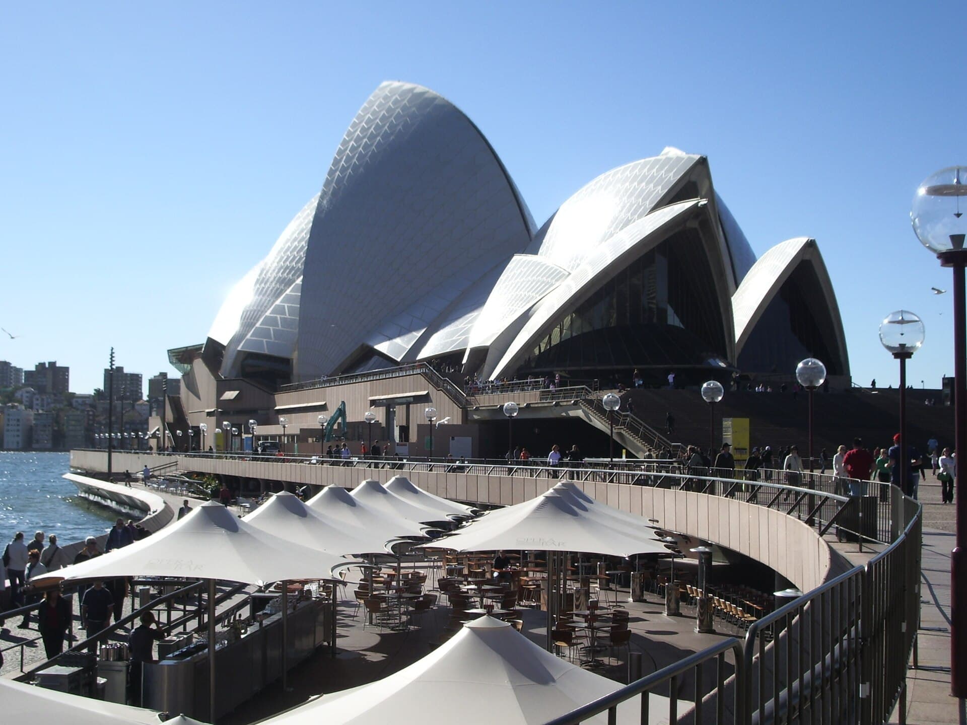 Sydney Harbour with the Opera House and harbour bridge